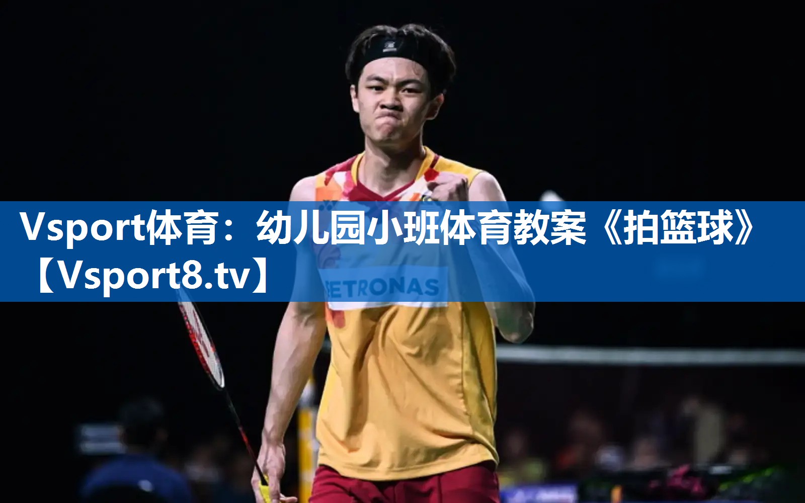 Vsport体育：幼儿园小班体育教案《拍篮球》